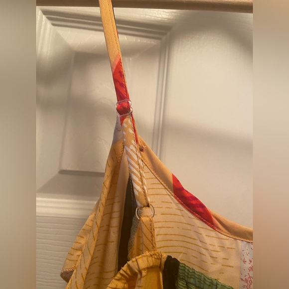 Thread Story Multi-Color Pants Jumpsuit w/ Spaghetti Straps, Pockets, & Ruffles - Picture 6 of 12